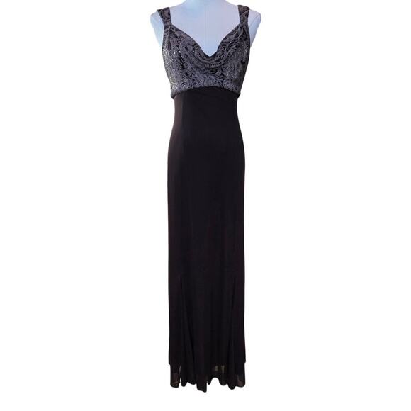 Alex Evenings VTG 90s Y2K Sparkle Fairy Babydoll Maxi Dress/ Bolero Size 10 Prom - Picture 1 of 12